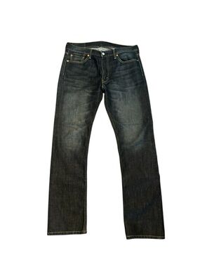Levis 513 Jeans Mens 33x32  Blue Denim Slim Straight Leg Medium Wash Rocker
